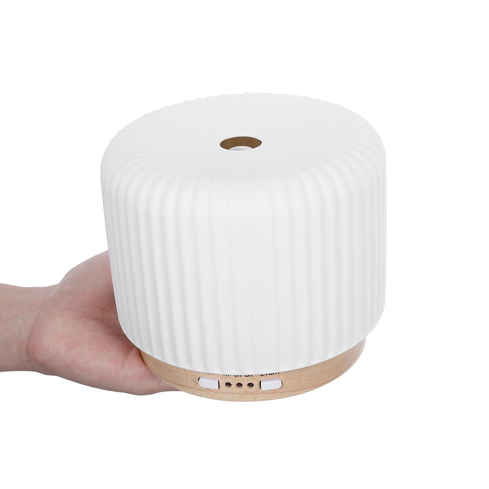 ULTECHNOVO Diffusore di Oli Essenziali e Umidificatore 220ml con Tecnologia a Vapore Silenziosa in Materiale e Legno, per Stanza da Dormire e Spa