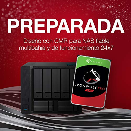 Image of Seagate IronWolf Pro 12 TB NAS Internal Hard Drive HDD - 3.5 Inch SATA 6 Gb /s 7,200 RPM 256 MB Cache for RAID Network Attached Storage, Data Recovery Rescue Service (ST12000NE0008)