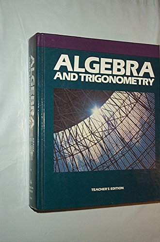 Algebra and Trigonometry 0201213257 Book Cover