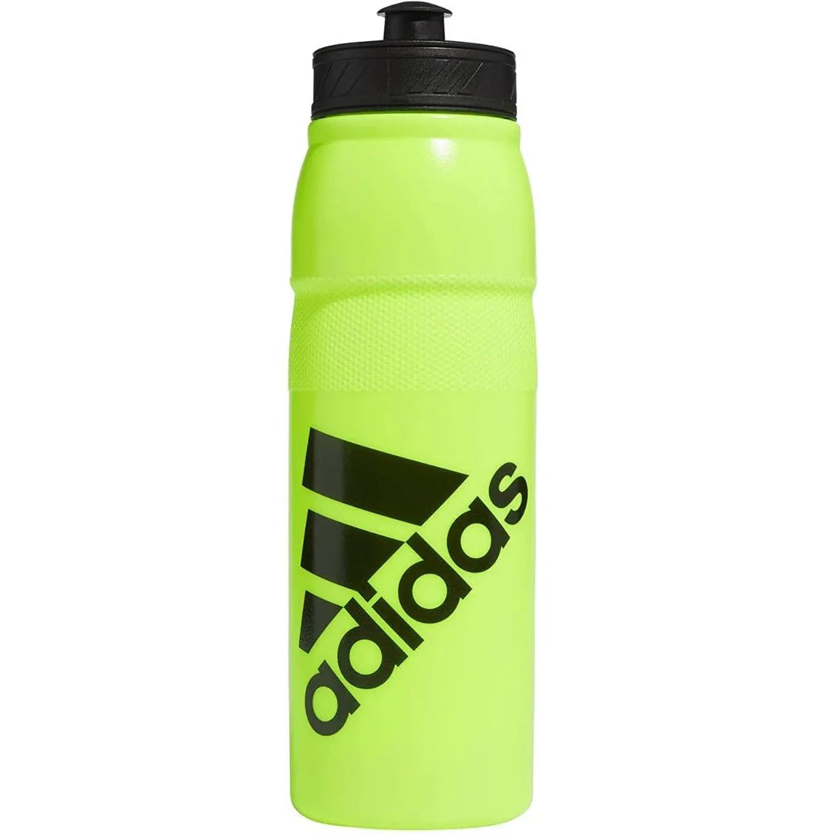 adidas Stadium 750 ML (26oz) Plastic Water Bottle,Signal Green/Black,ONE Size