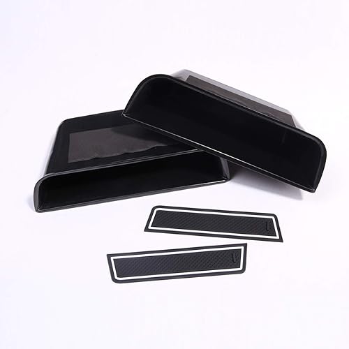 Miniatura 6 de YIWANG Caja de almacenamiento para puerta, asa y reposabrazos con alfombrilla para Mercedes Benz ML GL GLS GLE Clase W166 C292 2013-2019 (2 puertas