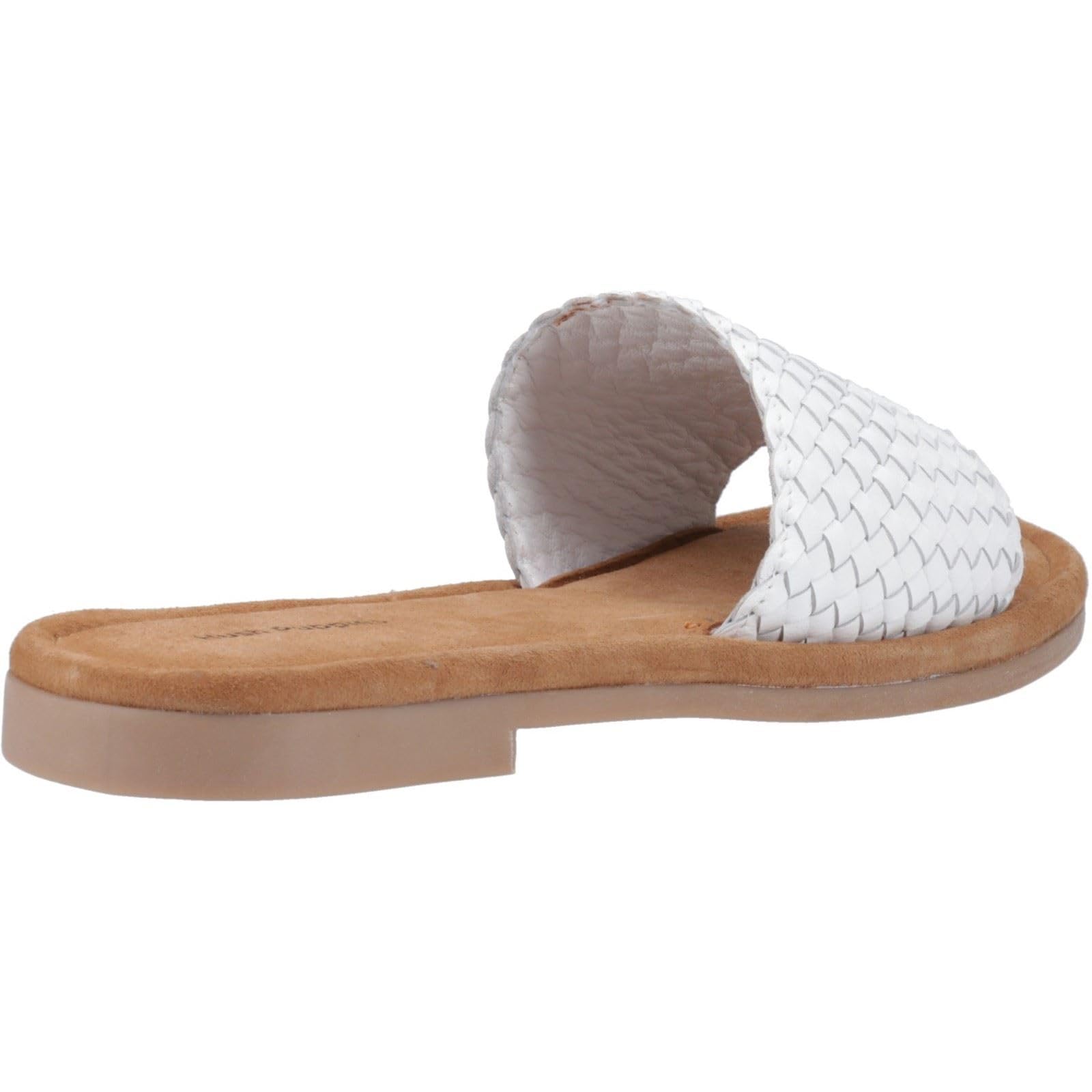 Hush Puppies Hetty Slide - Sandali da donna, in pelle, colore: Bianco