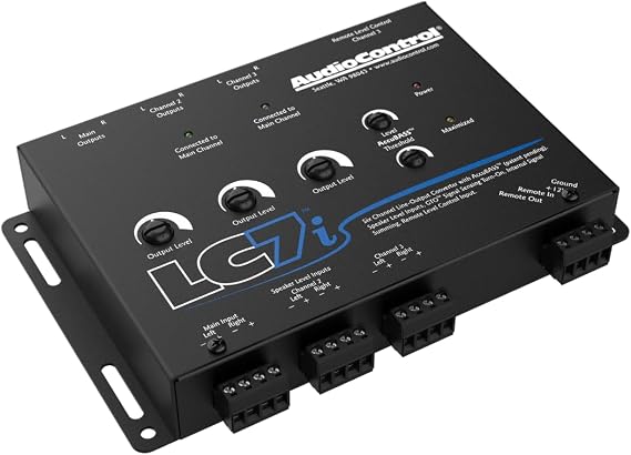 AudioControl LC7i Black 6-Channel Line Output Converter with Bass Restoration