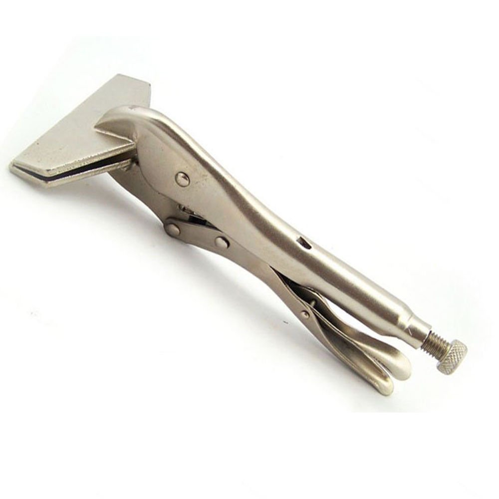 10-Inch Locking Sheet Metal Pliers - Extra Wide Duck Bill Grip - View #11