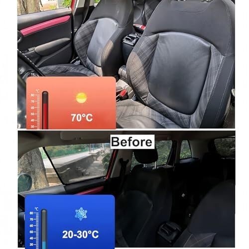 Tendine Tendine Parasole Laterali Per Auto Per Citroen C4 Picasso 5 Posti 2018-2019, 7 Pezzi, Protezione UV Magnetica, Oscuranti E Traspiranti Privacy.(2Pcs Front Doors)