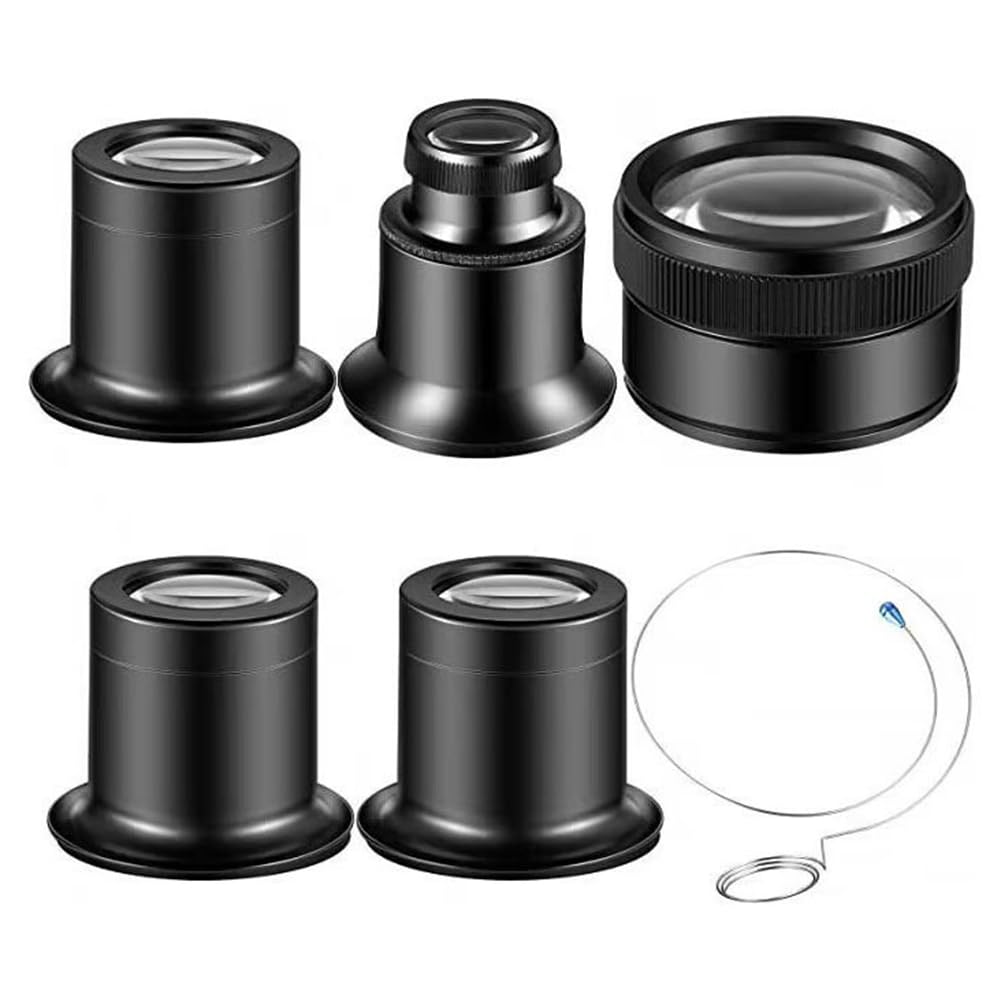 Lupa monocular de 5x a 30x para inspeccion de circuitos y lectura pequeña