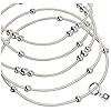 Nine West Women's Ignite The Night Silvertone 5 Row Stretch Bracelet