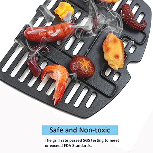 32 x 21.6CM Gusseisen Grillrost für Weber Q100, Q1000, Q120, Q1200, Q1400 Zubehör Gasgrill, 7644 Ersatzteil Rost für Weber Grill Baby-Q gekauft ersatzteile, 2Pack