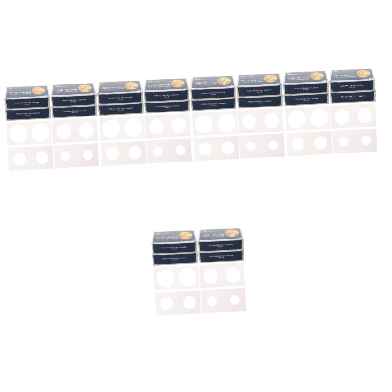 NUOBESTY 5 Sätze Für Sammler Kartenordnerseiten Klarer Halter Patch Münzen Aktenordner Zubehör Unterlegscheiben Dokumentenmappe Münzorganisator Professioneller Münzkoffer Papier 4 Boxen * 5