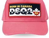 DSQUARED2 Leaf 64 oversize czapka z daszkiem z logo, Rosa, jeden rozmiar