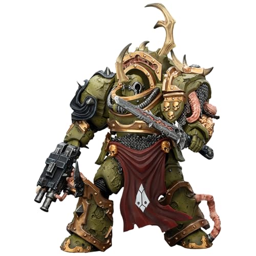 Image of JOYTOY Death Guard Warhammer 40k 1 /18 Action Figure Death Guard Blightlord Terminator 4PCS Collectible Gifts,Toys for Kids 15+ and Adults 4.8-inch