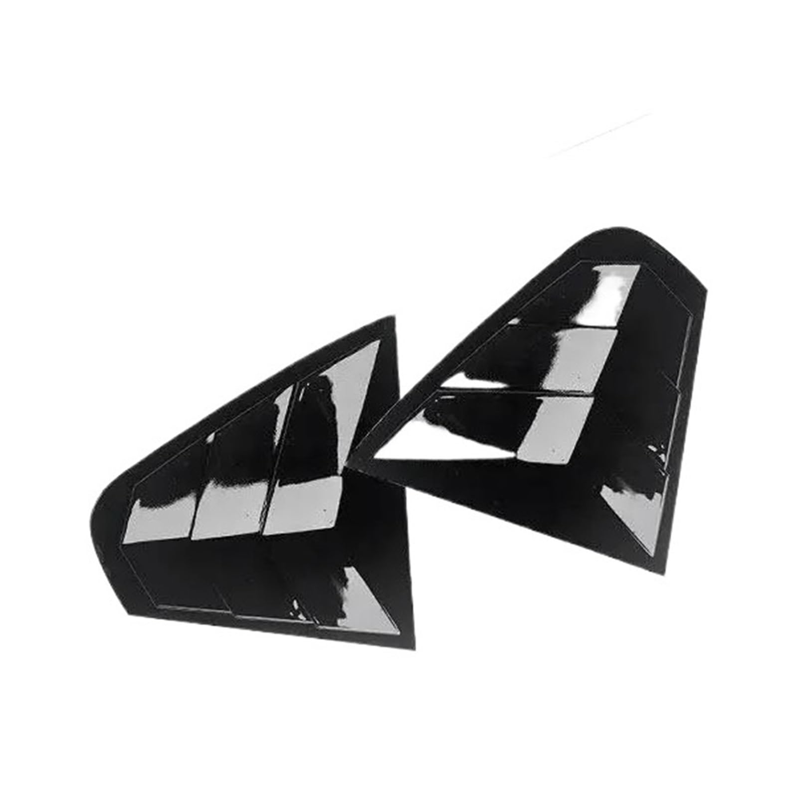 Embellecedor De Panel con Rejillas para La Ventana Trasera para VW para Jetta MK6 2012 2013 2014 2015 2016 2017 2018(Glossy Black)