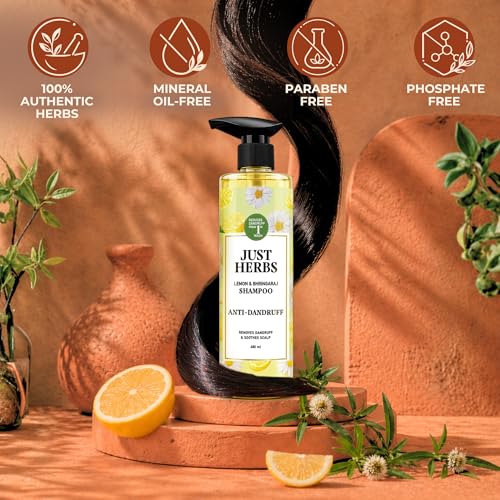 Image of Just Herbs Lemon & Bhringaraj Shampoo