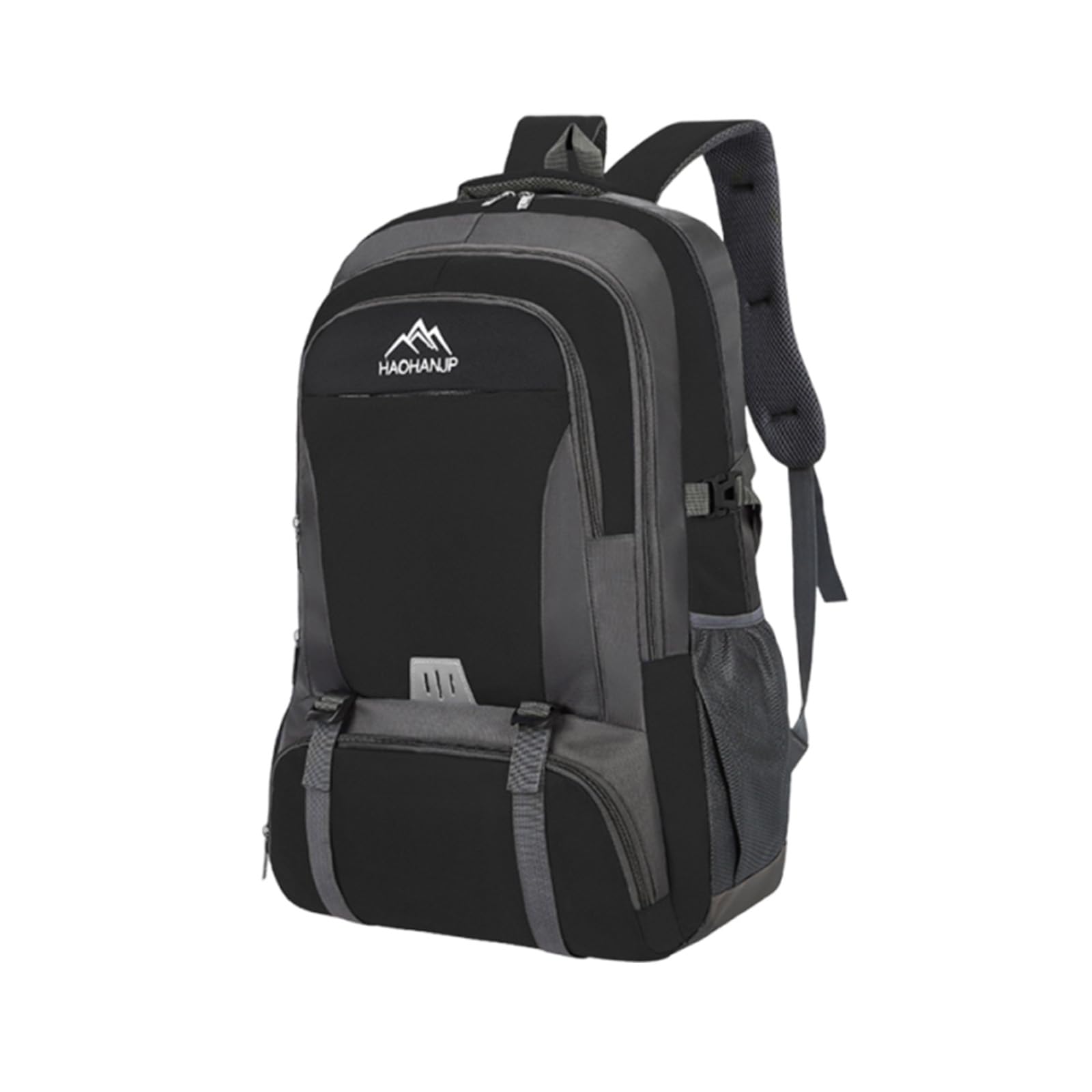 55L Zaino da Trekking Zaino Grande Impermeabile Zaini Hiking Backpack per Donna Uomo Campeggio Arrampicata Viaggio Sport Nero