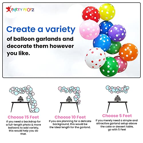 Image of Party Propz Multicolor Birthday Decoration - 33 Pcs | Happy Birthday Decorations Kit for Boys And Girls | Polka Dot Balloons for Decoration | Polka Dot Birthday Decorations Kit