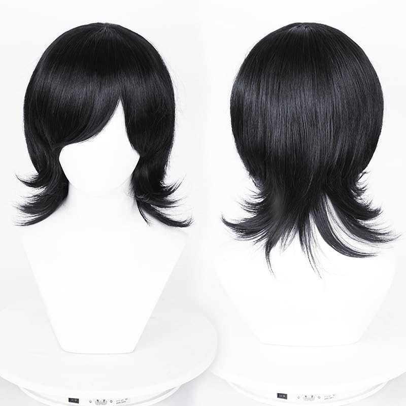 Max Beauty Unisex Short Pink Cosplay Wigs With Bangs+ Free Cap, Man Woman Fluffy Heat Resistant Wig Hair for Daily Party Halloween
