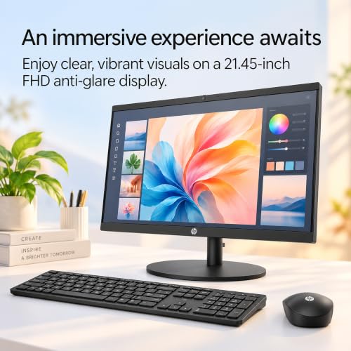 HP 22" FHD All-in-One Desktop Computer • 16GB DDR5 RAM • 512GB External and 128GB UFS Storage • The New Version for Everyday Efficency • Intel Processor N200 • Office 365 for the Web • Black - image 6