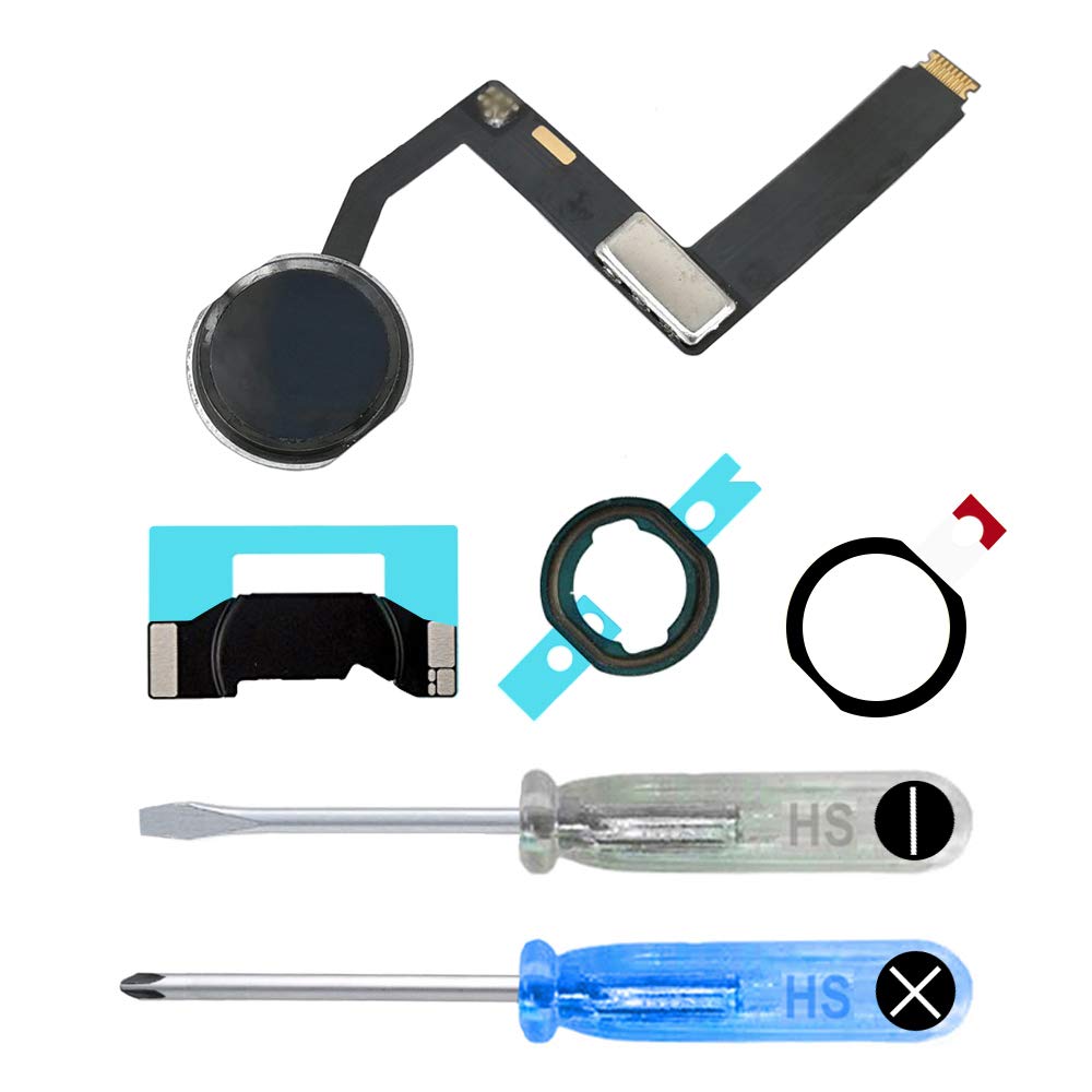 MMOBIEL Home Button compatible with iPad Pro 9.7 inch (Black) incl. Screwdrivers