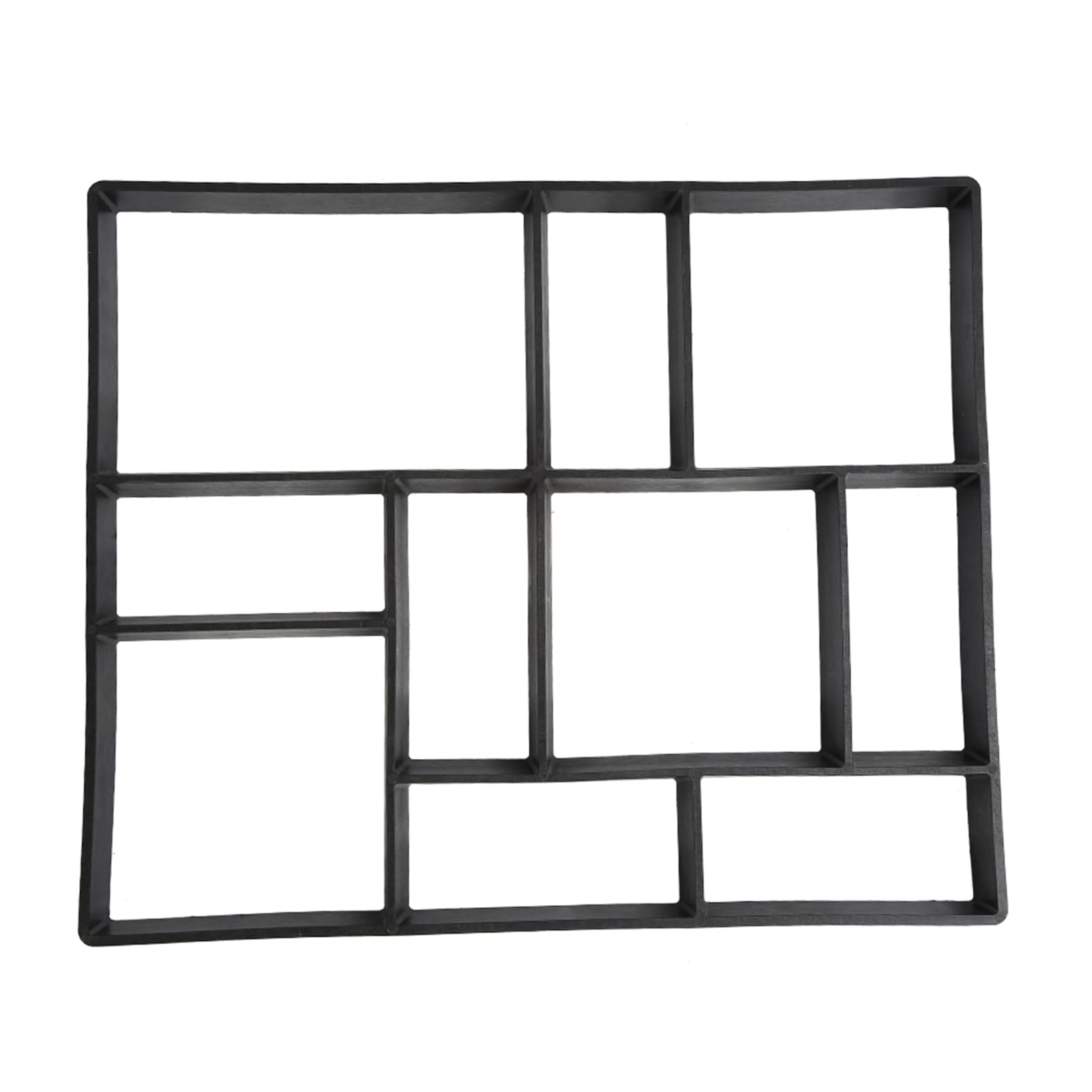 Gototop Pflaster-Gussformen, Pflasterform aus Kunststoff, Form Stein, asymmetrisch, Schablonen für Weg- und Terrassenfliesen, Garten, Terrasse 60X50X5cm