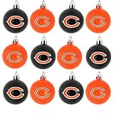 NFL Ball Ornament (Set of 12) NFL Team: Chicago Bears