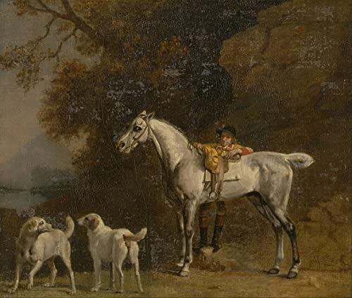 Impression sur toile George Stubbs œuvre d'art de prestige salon 60x90cm