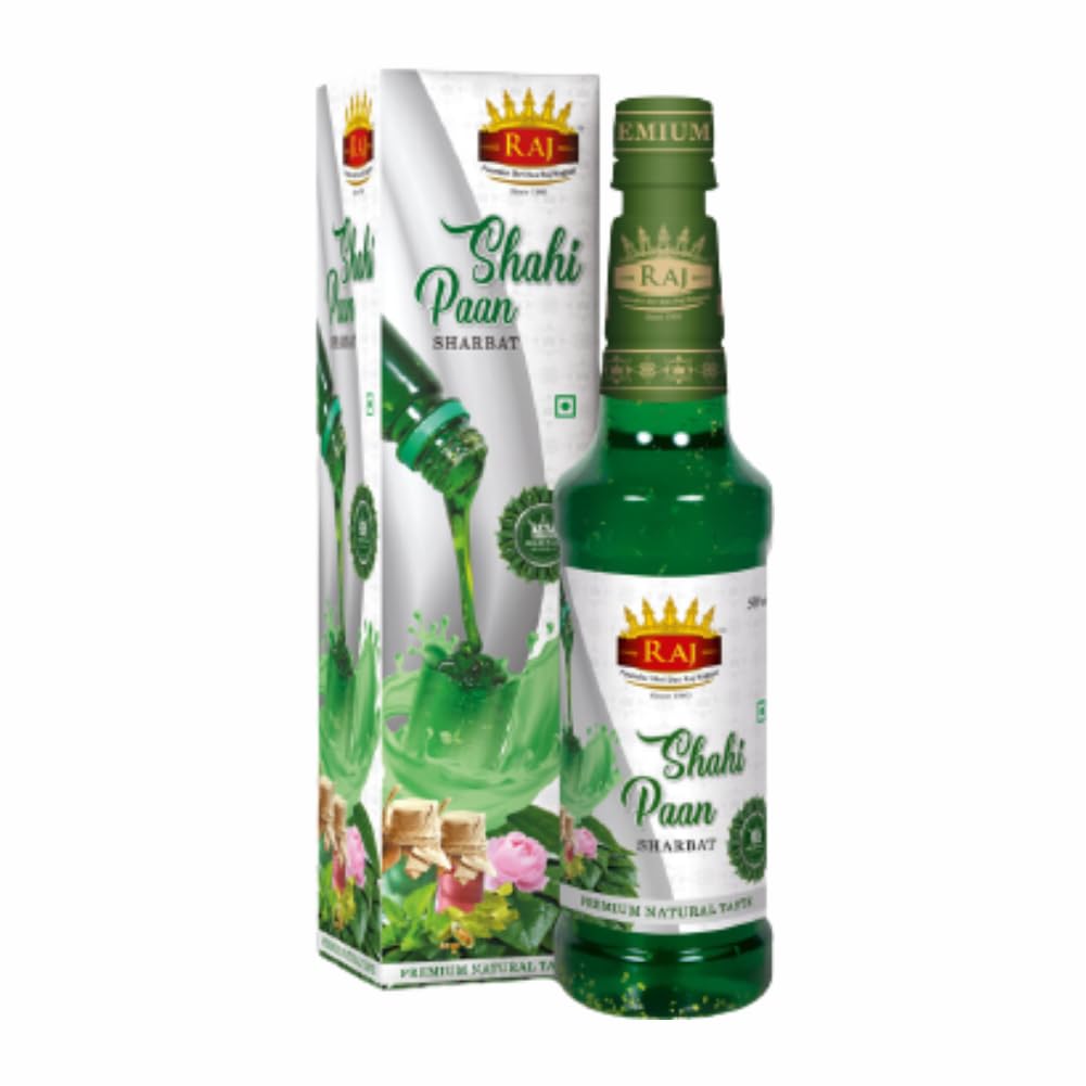 Raj Specials Shahi Paan, Use to make Paan Milkshake, Paan Sharbat, Paan Mocktails | Can also use to make Paan Shots | Paan Milkshake | Shahi Paan | Natural Refreshing Drink - 500 ml (B0CFQLYVBK) Amazon Price History, Amazon Price Tracker