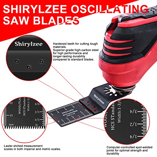 20PCS Oscillating Tool Blades Universal Wood Metal Oscillating Multitool Blades Tool Kits Compatible with Fein Multimaster, Bosch, Dremel, Ryobi, and More for Wood and Metal 3 20PCS Oscillating Tool Blades Universal Wood Metal Oscillating Multitool Blades Tool Kits Compatible with Fein Multimaster, Bosch, Dremel, Ryobi, and More for Wood and Metal - Image 3
