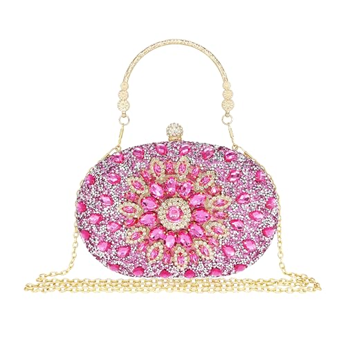 Image of MAIRLOM Rhinestone Clutch Purses for Women Evening Bag Sparkly Handbag | Diamond Clutches Purse Glitter Crystal Gemstone Shoulder Bags Luxury Handbags for Wedding Formal Party Prom