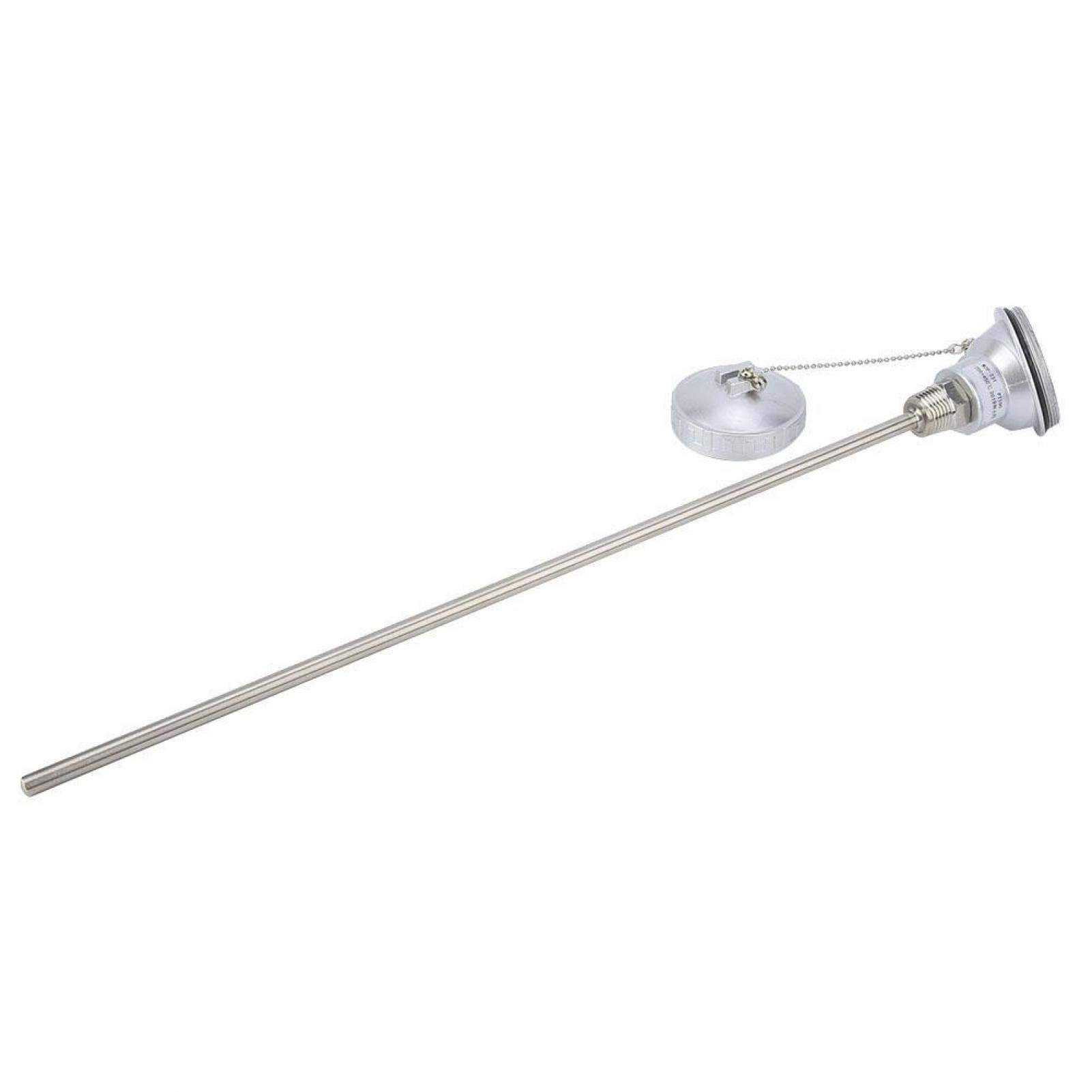 PRAV® Temperature Sensor, Efficient PT100 Temperature Sensor Probe Exquisite Durable for Temperature Controllers for Industry(Protection Tube 400mm)