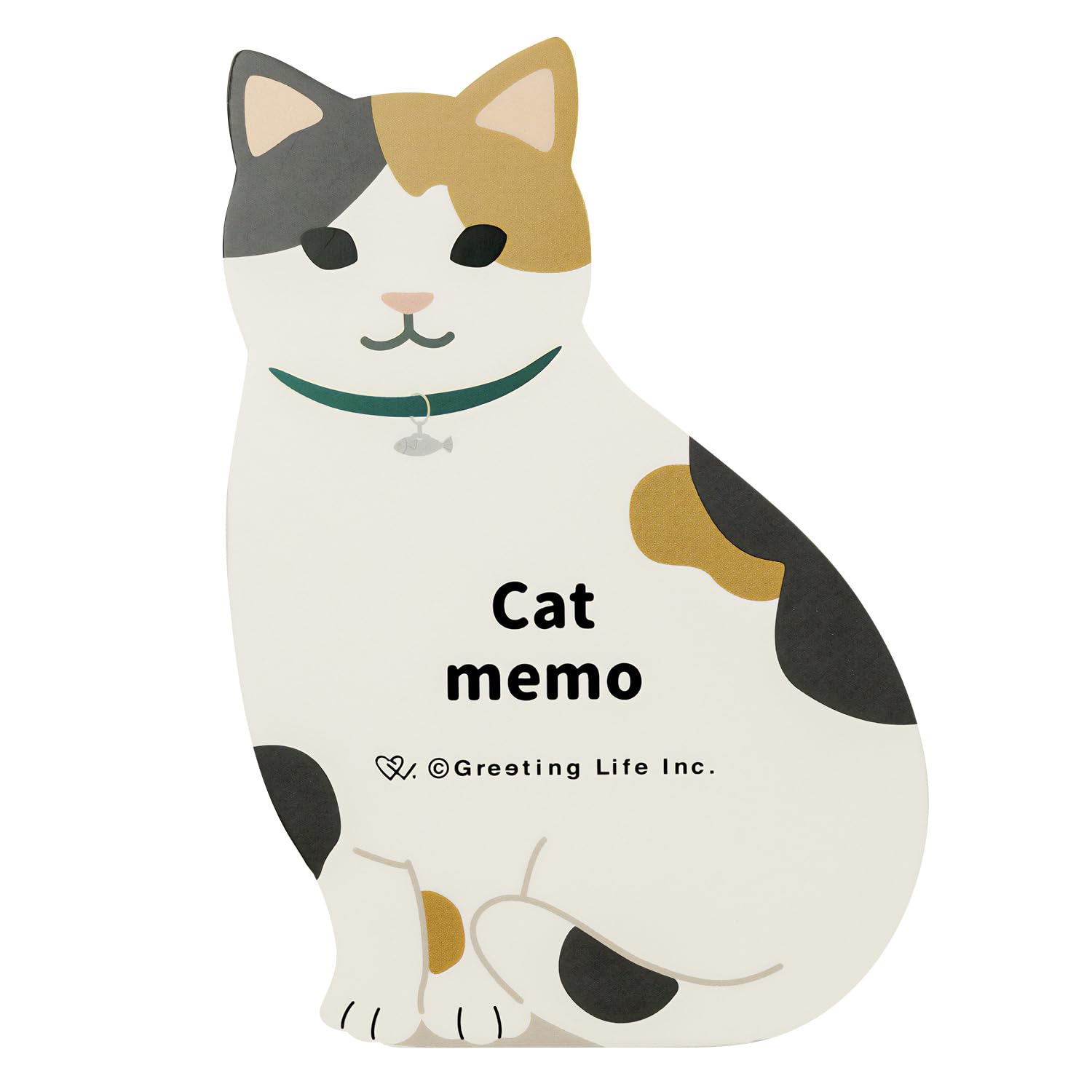 Amazon.co.jp: グリーティングライフ アニマルダイカットメモ ねこ ETN