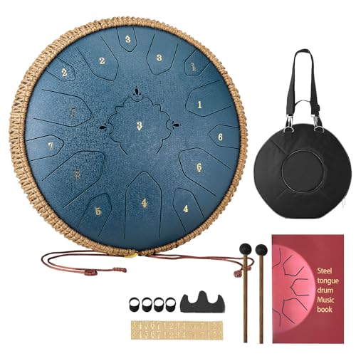 VEVOR Zungentrommel, 33 cm 15-Noten-Regentrommel...
