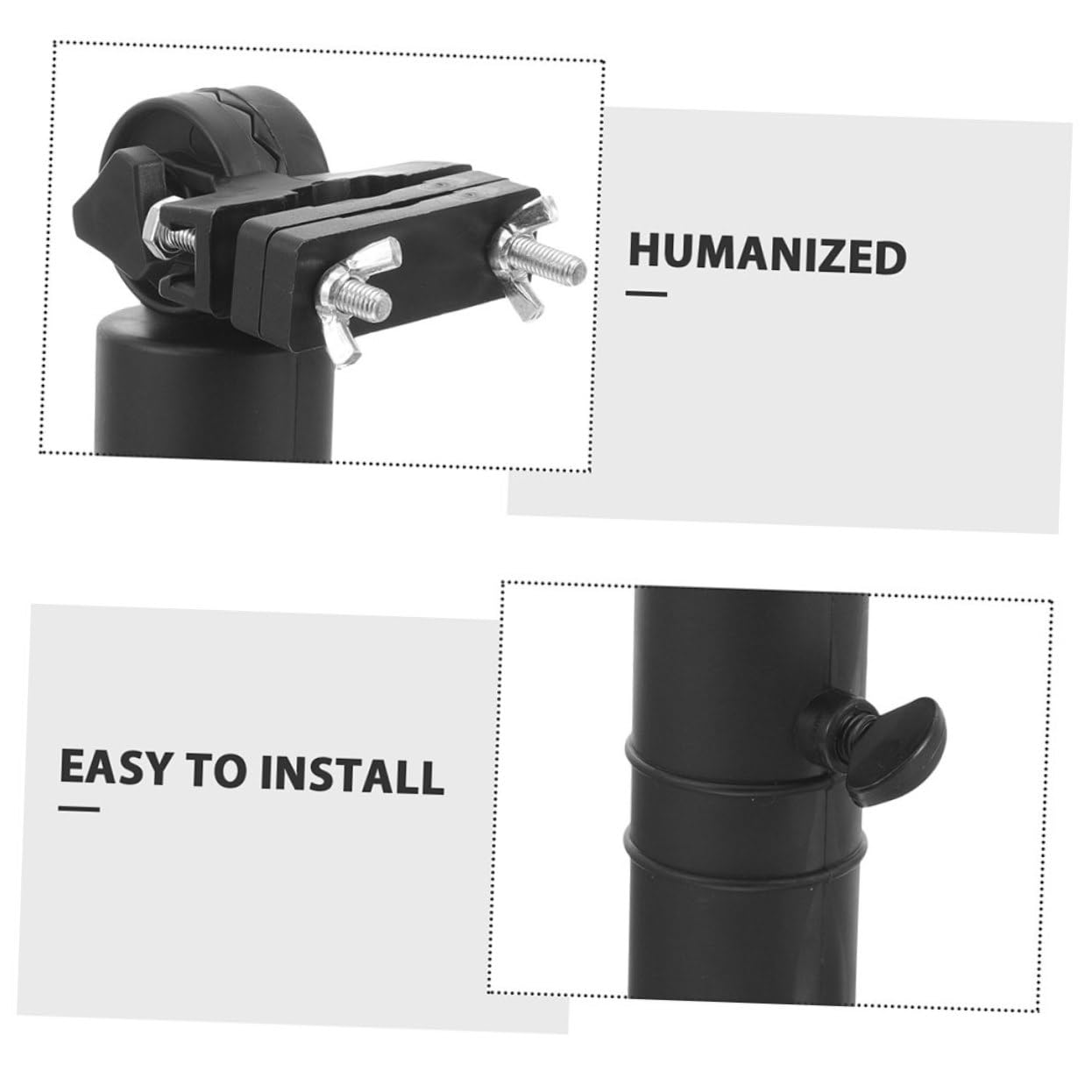 2Piezas Soporte de Paraguas para Carrito de Ajustable y Duradero para Golfistas Compatible con Paraguas Estándar Estable y Portátil