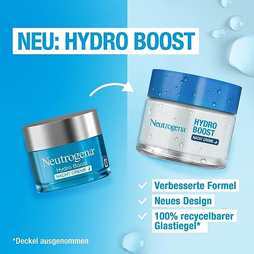 Neutrogena Hydro Boost Nachtcreme mit Hyaluron für intensive Feuchtigkeit
