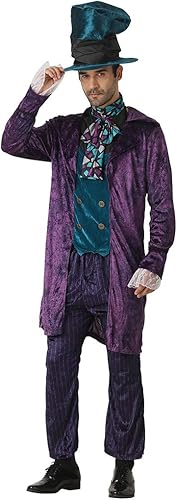 FantastCostumes Disfraz de The Hatter para hombre, disfraz de cuento de hadas para caballero