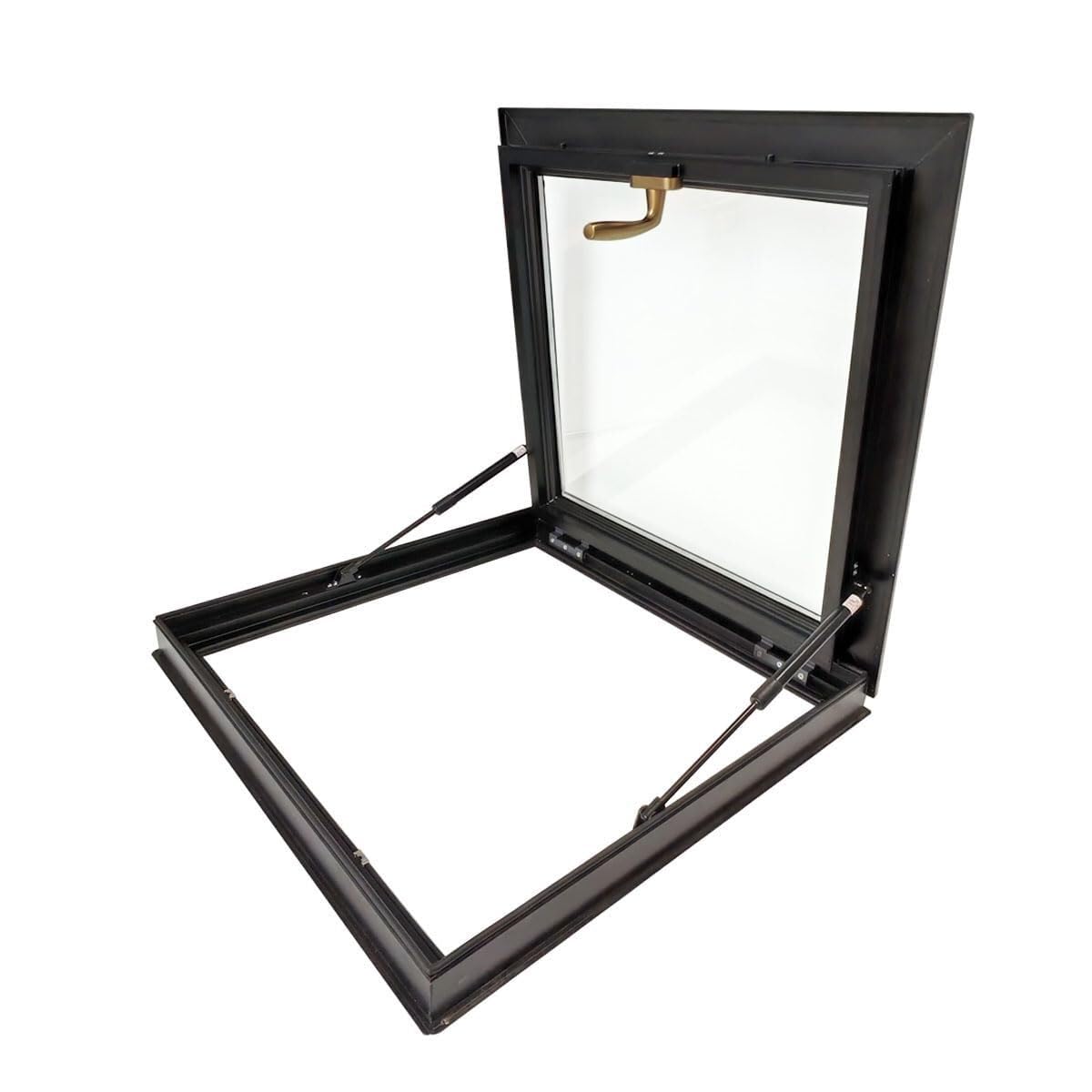 Générique Trappe de Toit sur Mesure pour Couloir, Double vitrage trempé avec Tige hydraulique, fenêtre de Toit pour combles, Durable et élégante, Dimensions : 85 x 65 cm (34 x 26 po)