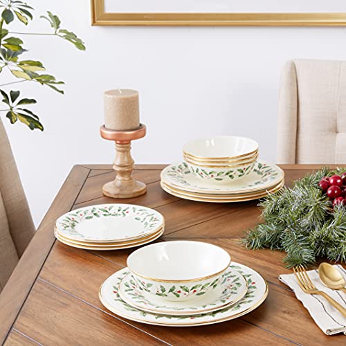 Lenox 893172 Holiday 12-Piece Plate & Bowl Set #TOP6