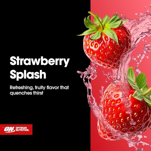Image of Optimum Nutrition Pro Quench, 10g Clear Protein, 10g Collagen peptides & Electrolyte Powder Drink Mix, Strawberry, 20 Servings, 520 Grams (Packaging May Vary) | Clear Whey Protein & Collagen Peptides Sports Drink Mix with Electrolytes, No Added Sugar, No Artificial Flavors, Easy Mixing
