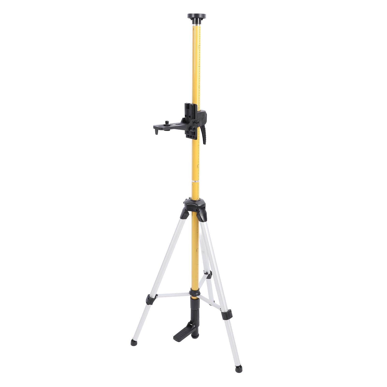 Lase r drążek teleskopowy, statyw Lase r z gwintem zewnętrznym 1/4-20 i adapterem gwintowanym 5/8-11, uchwyt laserowy do lasera obrotowego i lasera liniowego, regulowany drążek montażowy