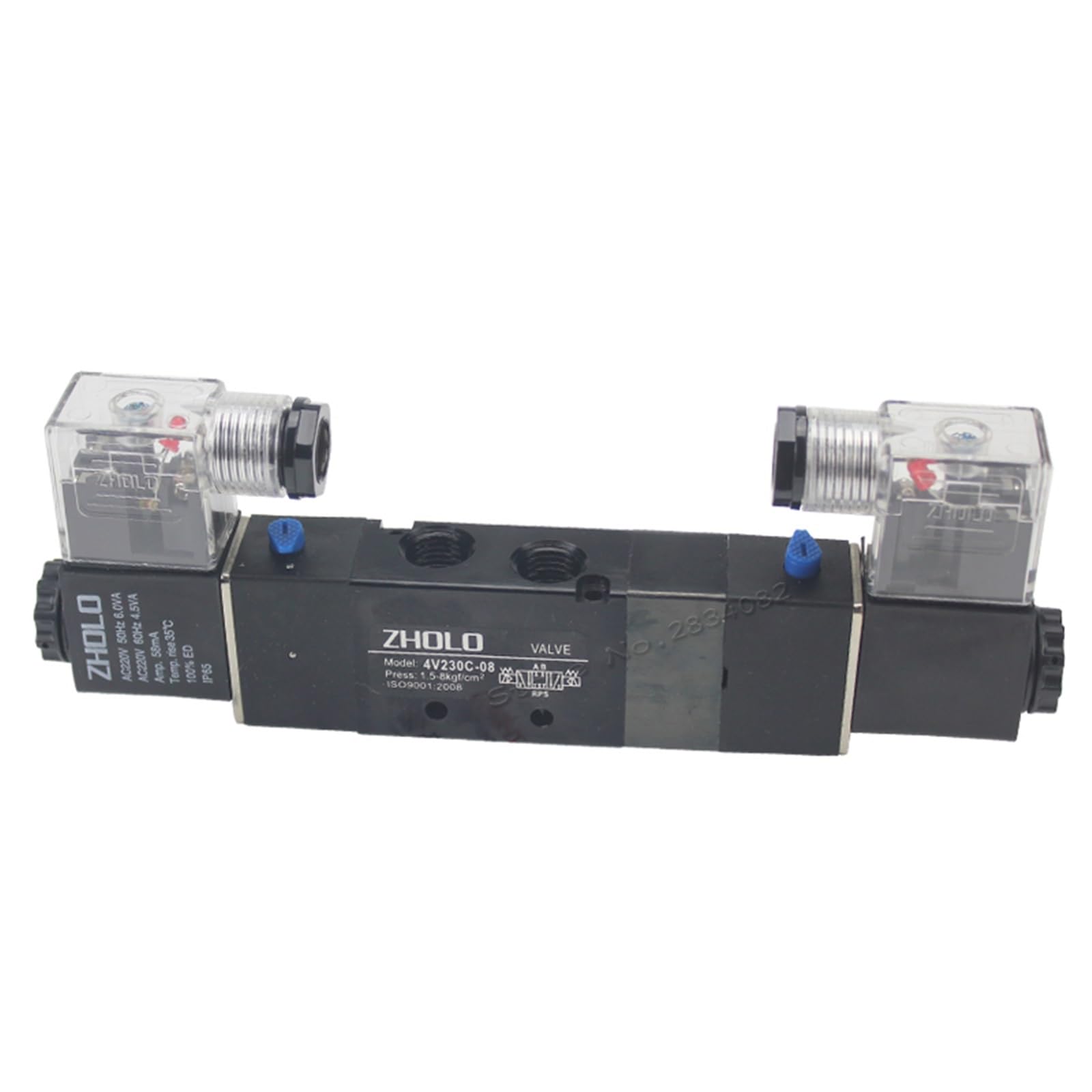 Xncdbvypa Dc12v 1/4" Pneumatic Solenoid Valve 5 Ports 3 Positions 4V230c-08 Dc24v 12V Ac 220V 380V 110V(Dc12v)