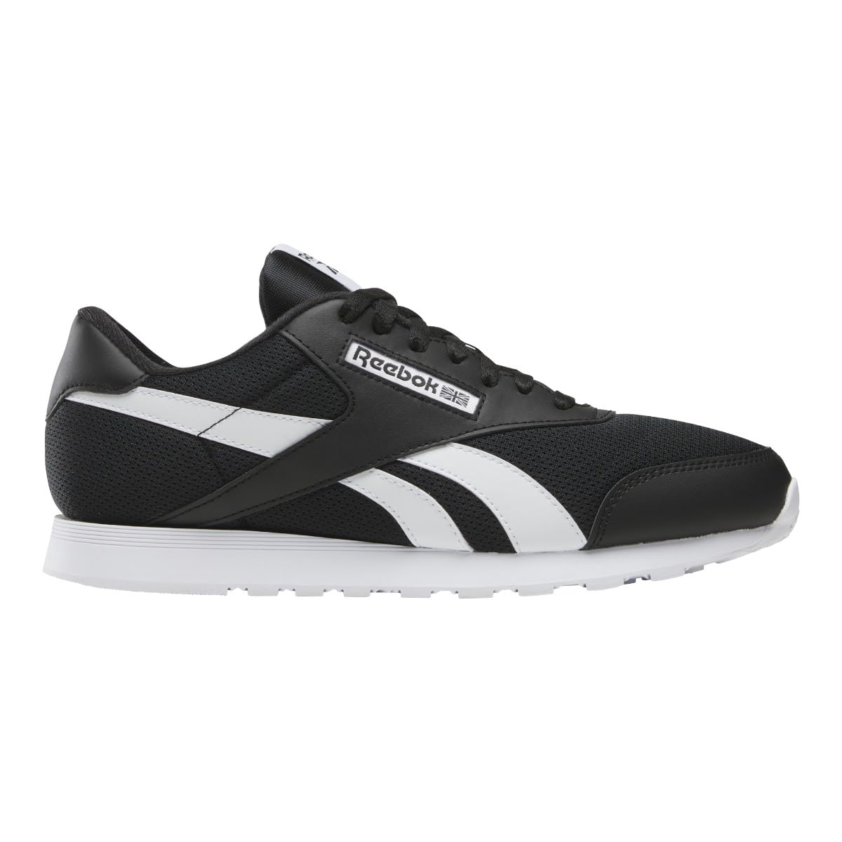 Reebok Unisex Royal Prime Run Trainers, Black/White/White, 40.5 EU, Black/White, 8.5 UK