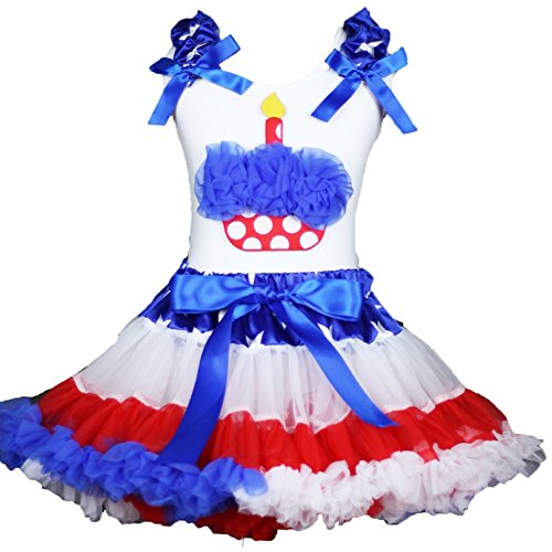 Conjunto de falda RWB star para fiestas infantiles y cumpleaños