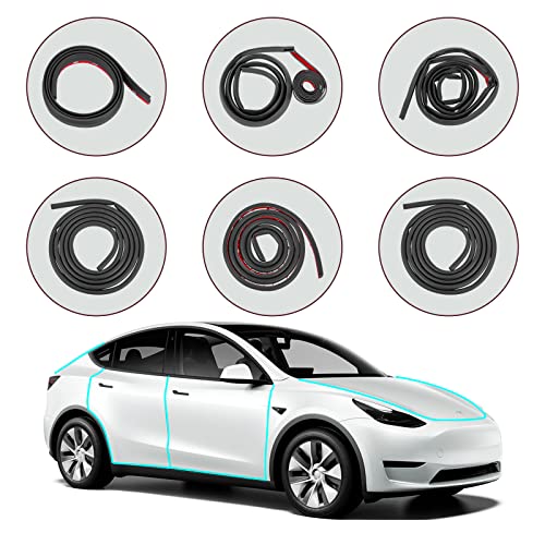 KUNIST for Tesla Model Y Juniper 2026 Accessories Rubber Seal Weather Strip Soundproof Noise Insulation Sealing for Tesla Model Y 2020-2026