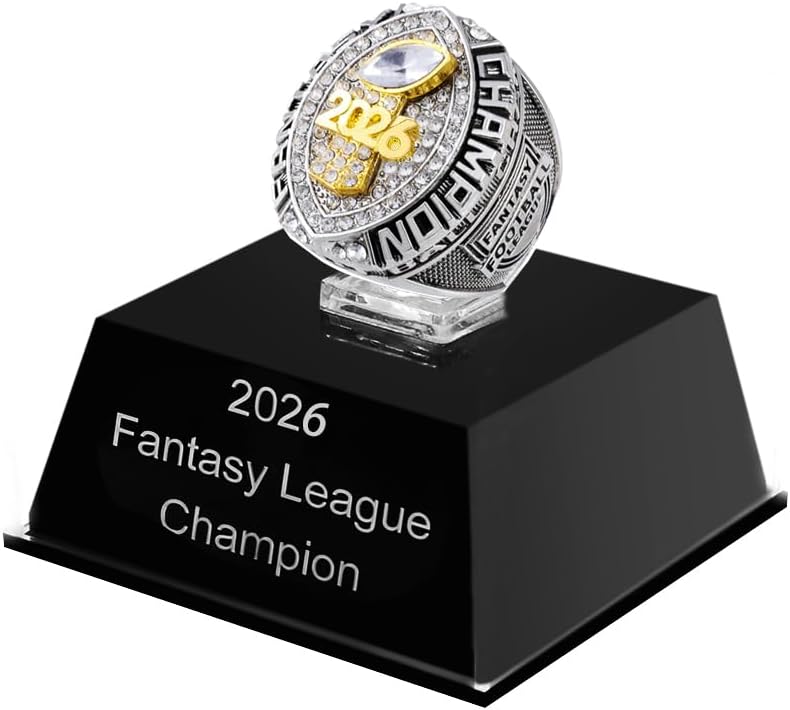 2026 Fantasy Football Championship Ring Award Prize Trophy Sports Winner MVP FFL Ring