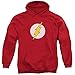 Dc - Mens Flash Logo Hoodie, Size: X-Large, Color: Red