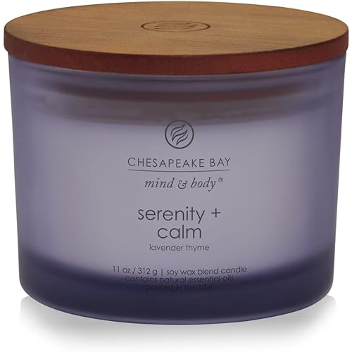 Chesapeake Bay Candle Scented Candle Serenity + Calm (Lavender Thyme) Coffee Table Home Décor