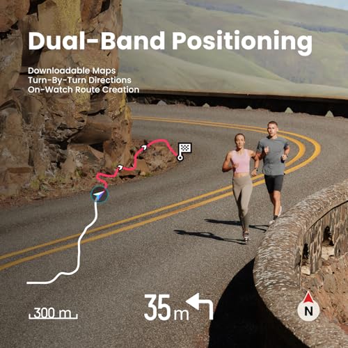 Image of Amazfit Cheetah 2 Pro 48mm GPS Running Smartwatch, 1.32 inch AMOLED Display, Sapphire Glass, Ti Case, 32GB Storage, 20 Days of Battery, 5 ATM, Flashlight, Offline Maps, 170+ Sports for Android & iPhone