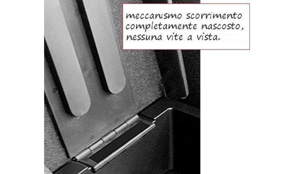 Drive Design Bracciolo Premium Compatibile per Tipo in Ecopelle Nero Regolabile in Lunghezza
