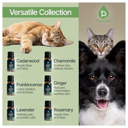 PURSONIC Aromatherapy Essential Oils for Pets
