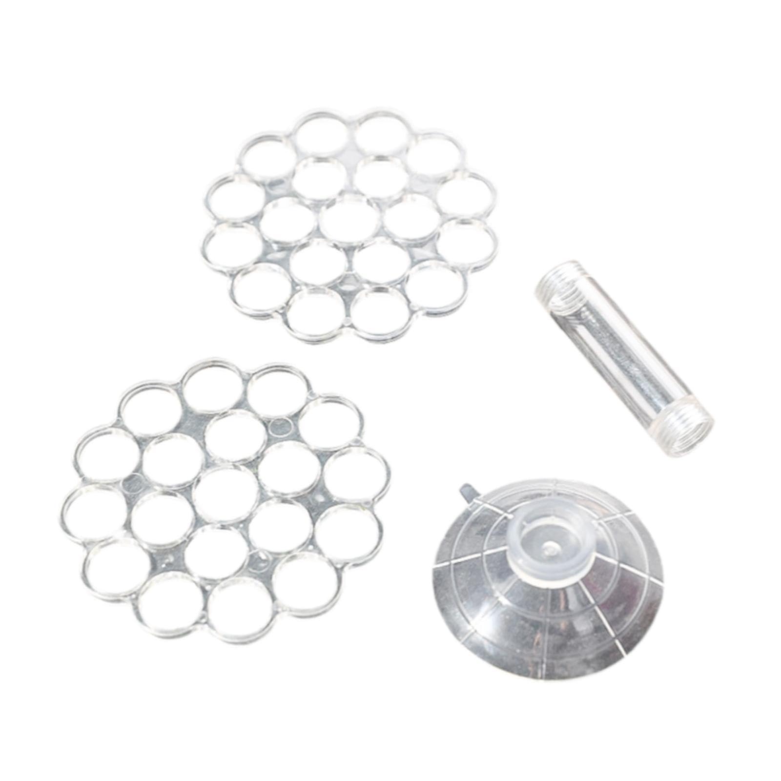 SM SunniMix Wire Arranger Twist Flower Frog Wire Flower Pin Frog Supplies Floral Insert Lid Flower Arrangement Holder for Photo Prop Vase, 15mm 19 Hole