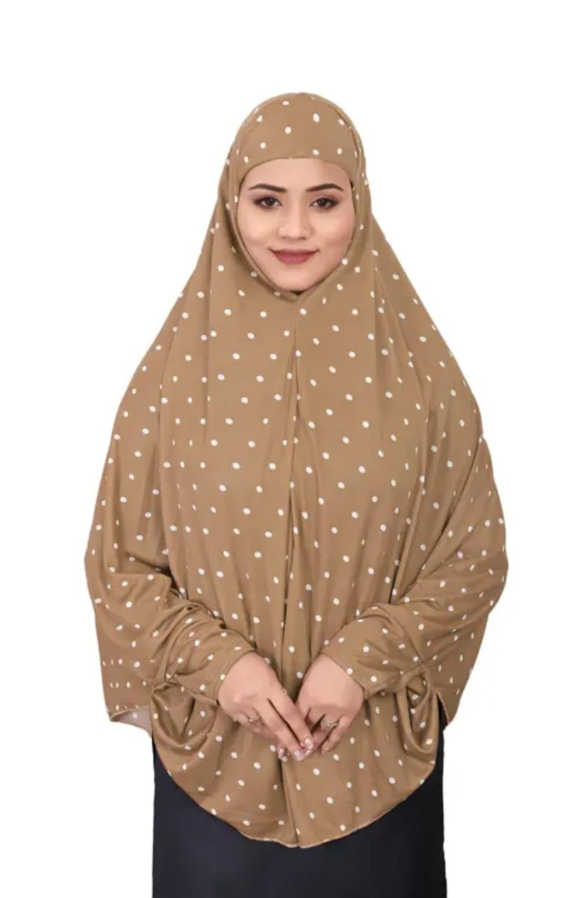Women’s Full Coverage Printed Hijab | Soft Lightweight Stretchable Headscarf | Modest Islamic Wear for Daily, Office, Travel & Prayer